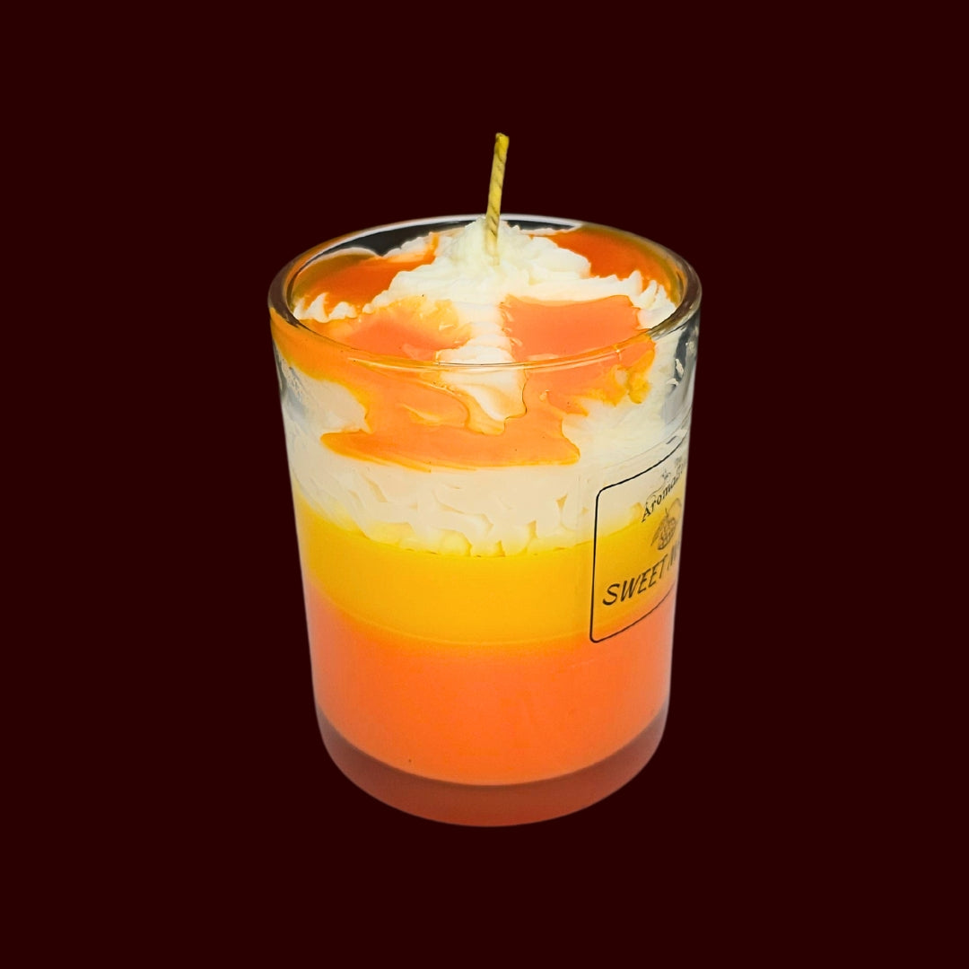🥭SWEET MANGO💛 Lumânare parfumată decorativă, ceară naturală handmade