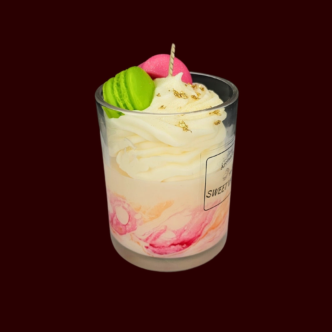 🍦SWEET VANILLA🍡 Lumânare parfumată decorativă, ceară naturală handmade