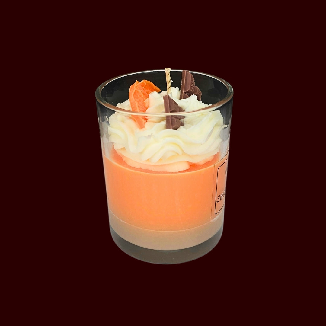 🍊SWEET ORANGE🍰 Lumânare parfumată decorativă, ceară naturală handmade