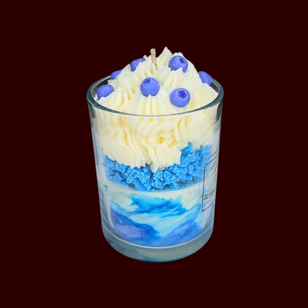 🫐BLUEBERRY VANILLA🍦 Lumânare parfumată decorativă, ceară naturală handmade