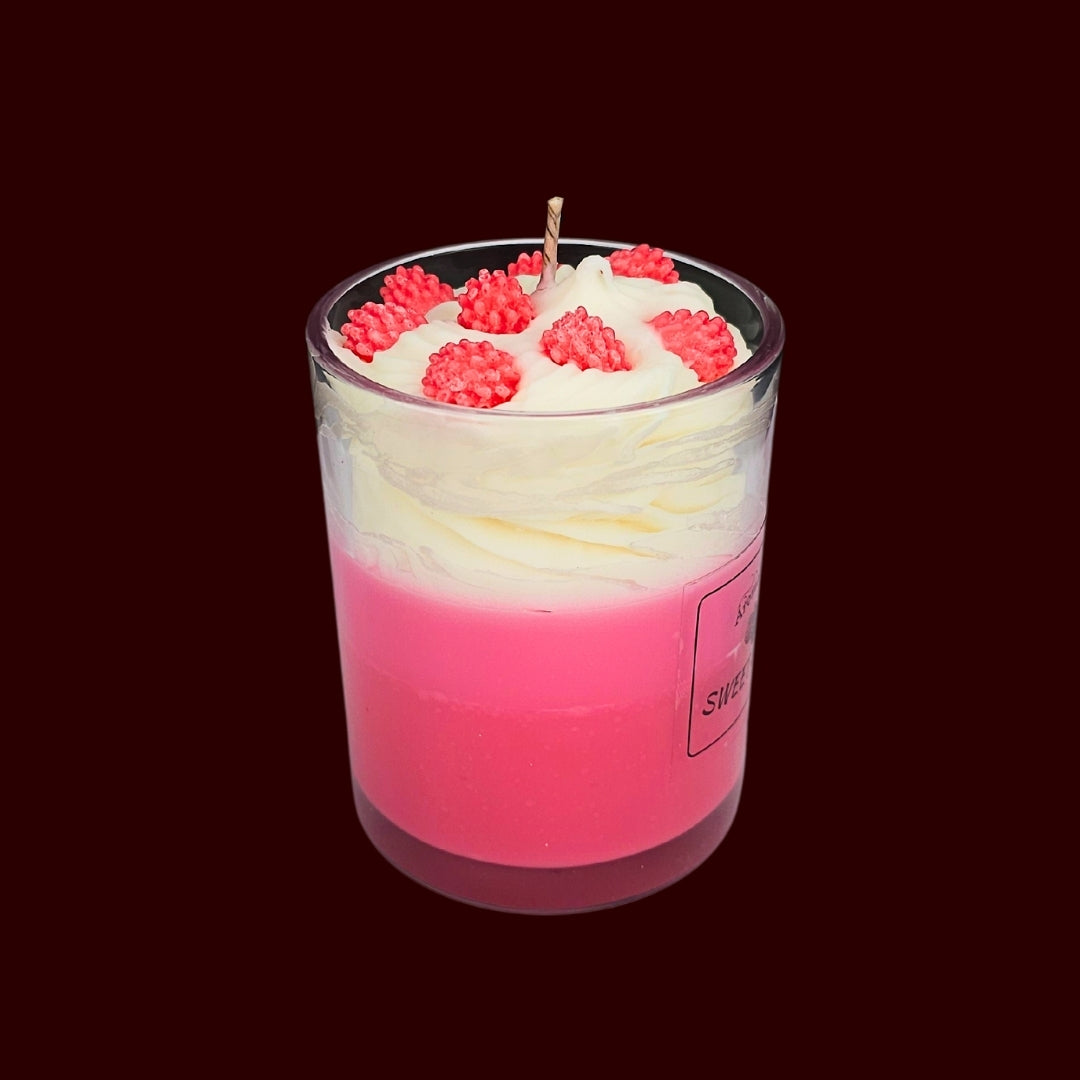 🍓SWEET BERRY❤️ Lumânare parfumată decorativă, ceară naturală handmade