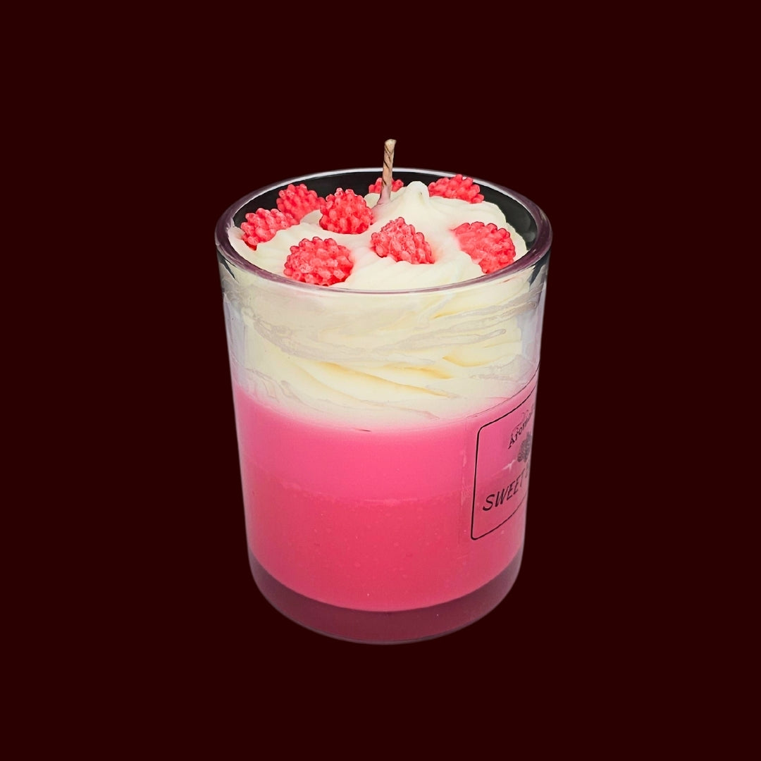 🍓SWEET BERRY❤️ Lumânare parfumată decorativă, ceară naturală handmade