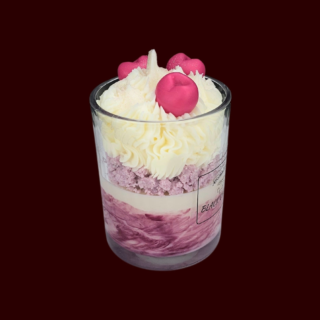 🍒BLACK CHERRY❤️ Lumânare parfumată decorativă, ceară naturală handmade