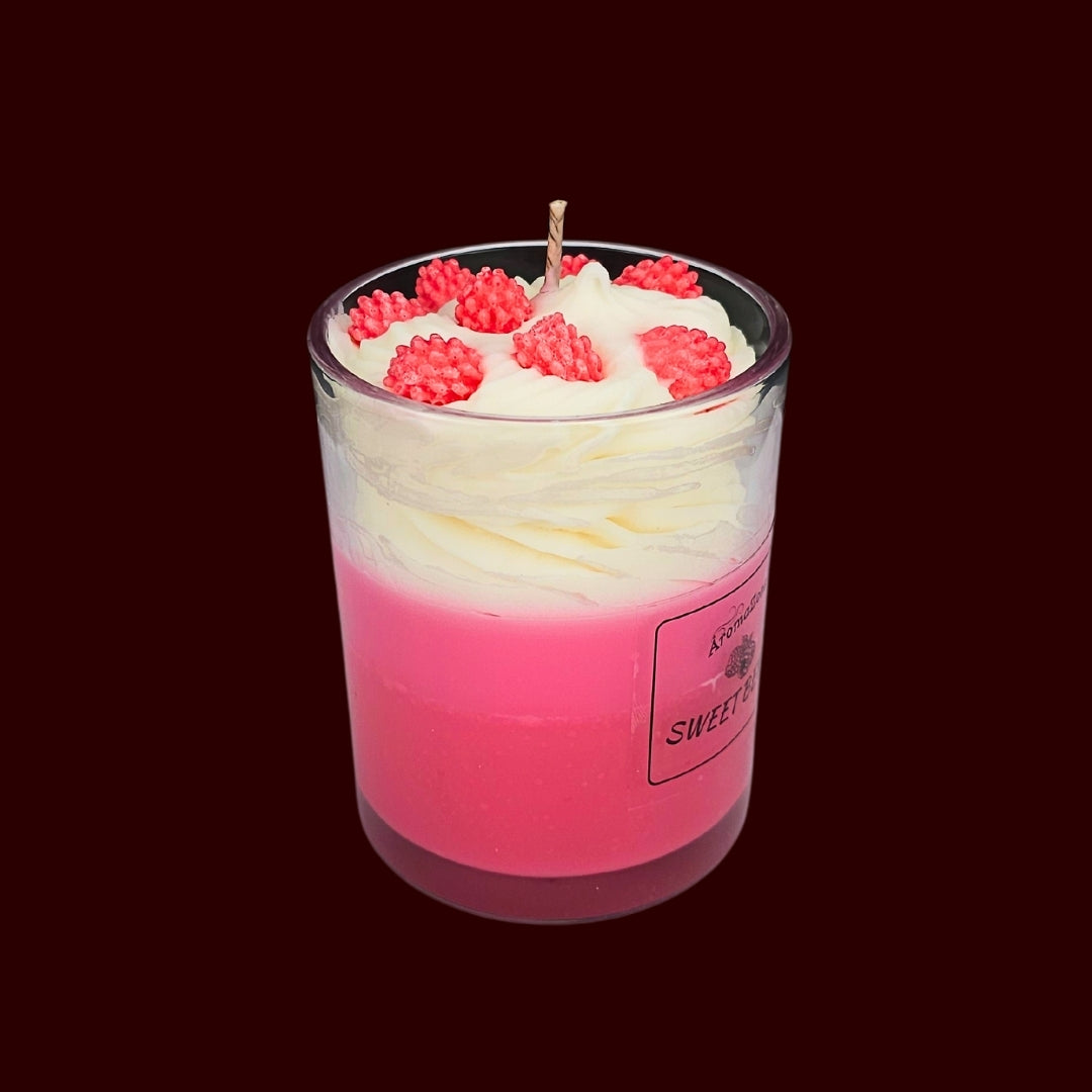 🍓SWEET BERRY❤️ Lumânare parfumată decorativă, ceară naturală handmade