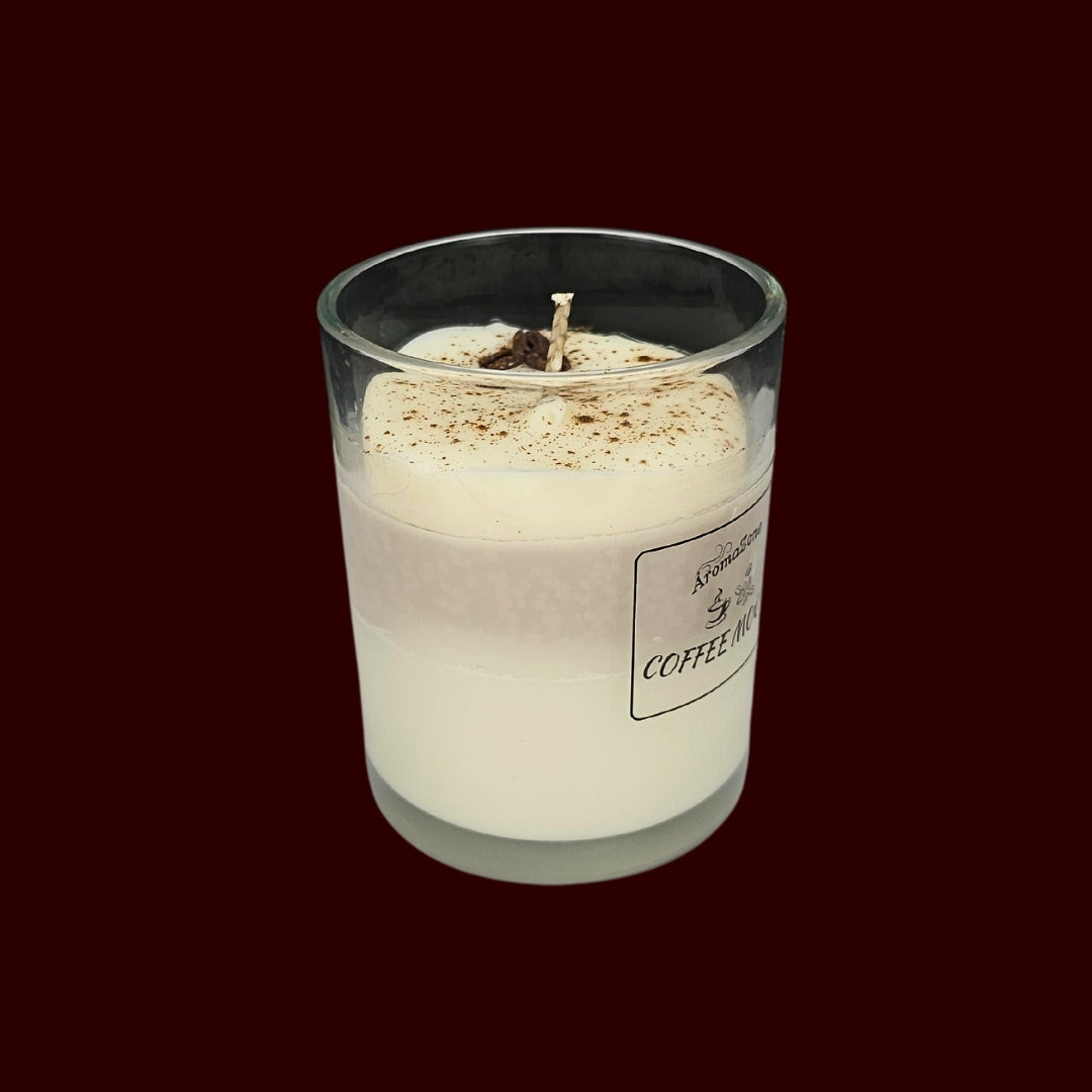 ☕COFFEE MOCHA🍪 Lumânare parfumată decorativă, ceară naturală handmade