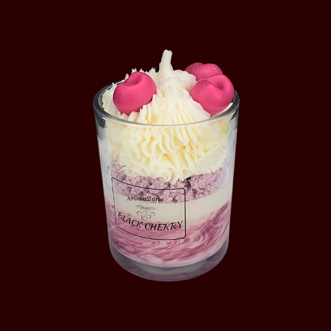 🍒BLACK CHERRY❤️ Lumânare parfumată decorativă, ceară naturală handmade
