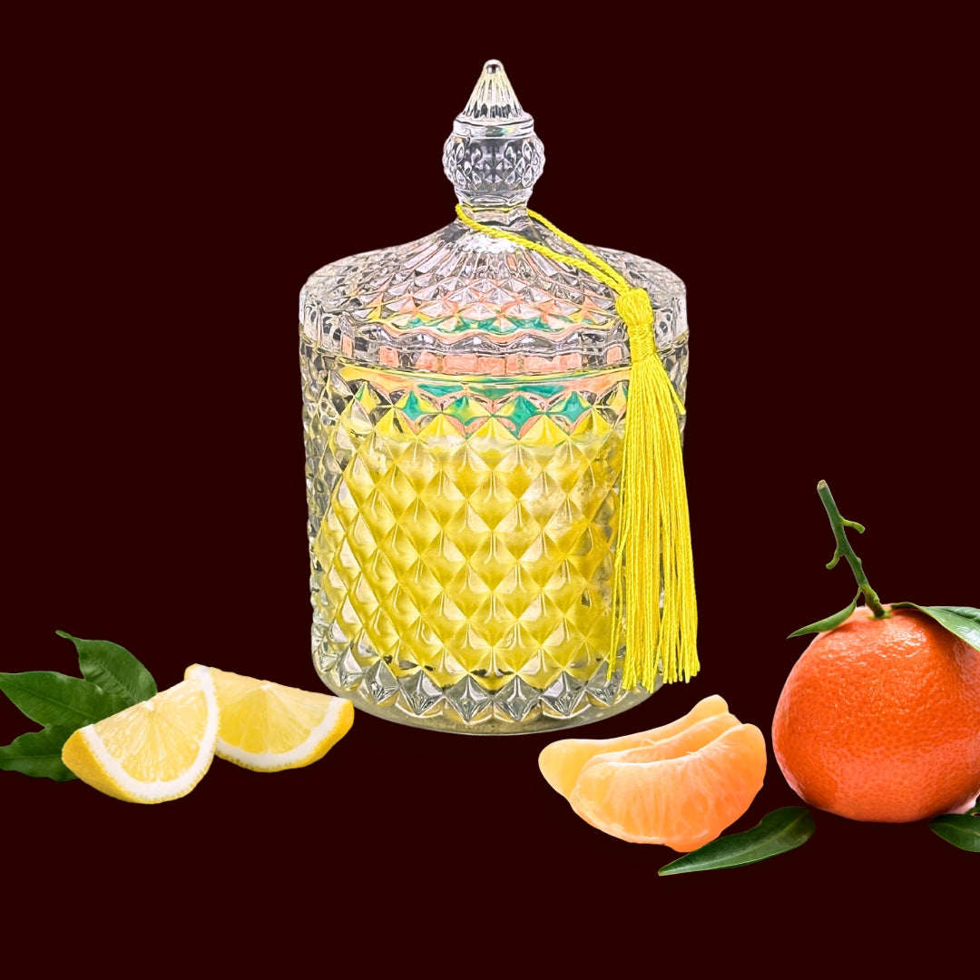 🍋IMPERIAL🍊 Lumânare parfumată decorativă, ceară naturală handmade