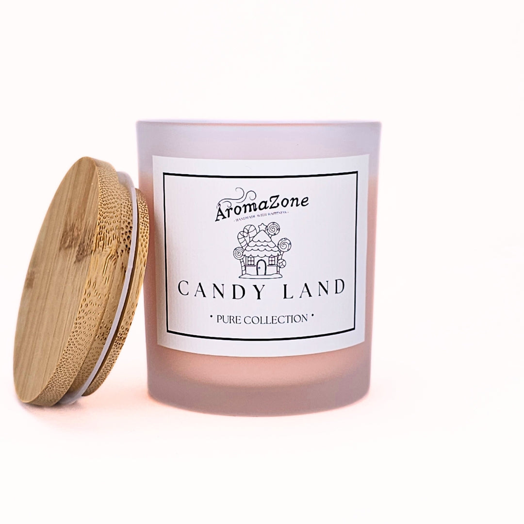 🍭CANDY LAND🍬 Lumânare parfumată decorativă, ceară naturală handmade - Bomboane, Cireșe, Prune