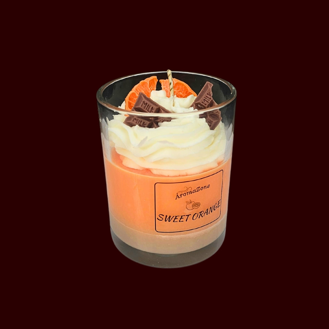 🍊SWEET ORANGE🍰 Lumânare parfumată decorativă, ceară naturală handmade