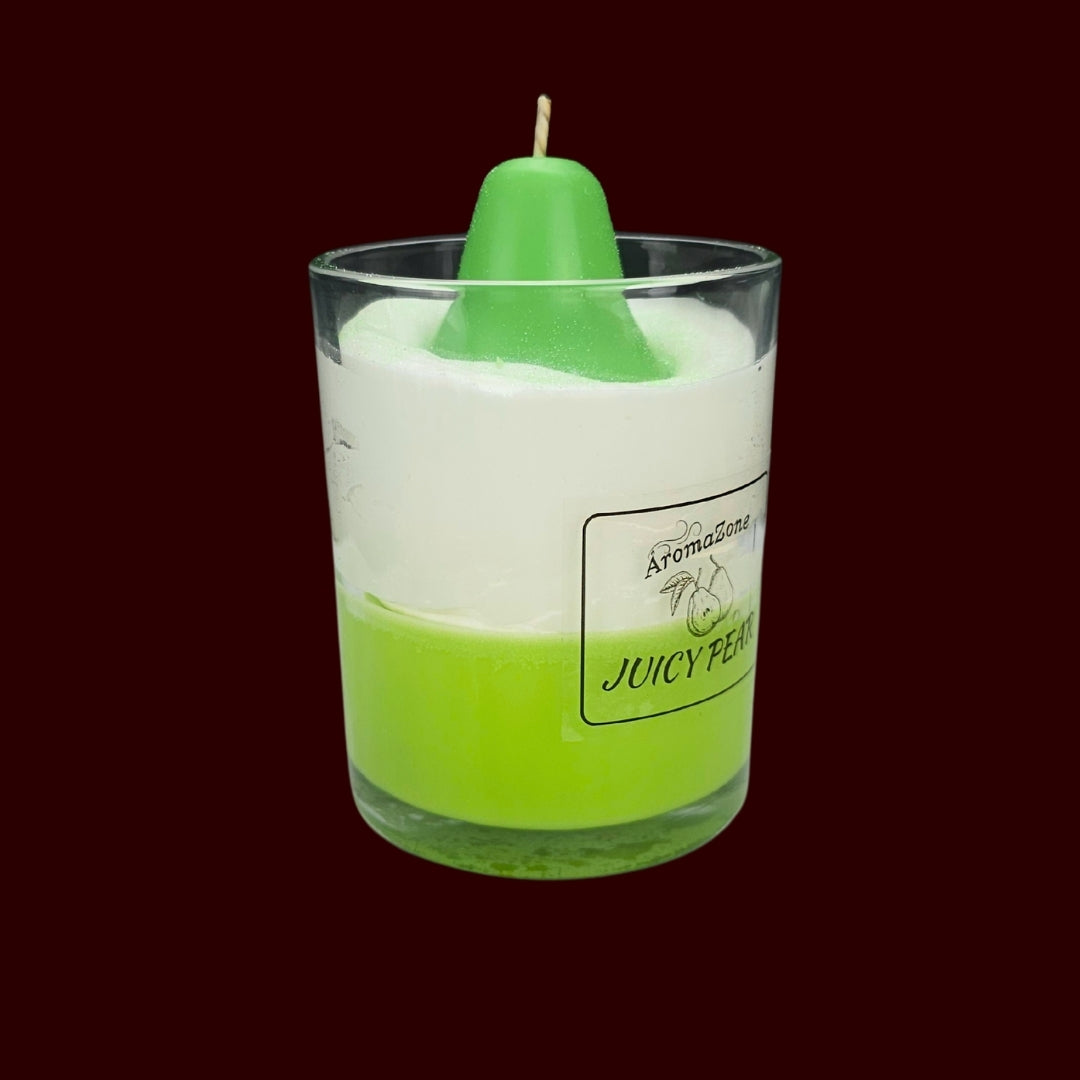 🍐JUICY PEAR🌼 Lumânare parfumată decorativă, ceară naturală handmade