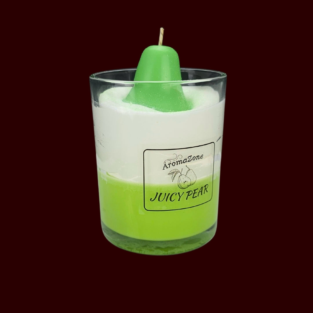 🍐JUICY PEAR🌼 Lumânare parfumată decorativă, ceară naturală handmade