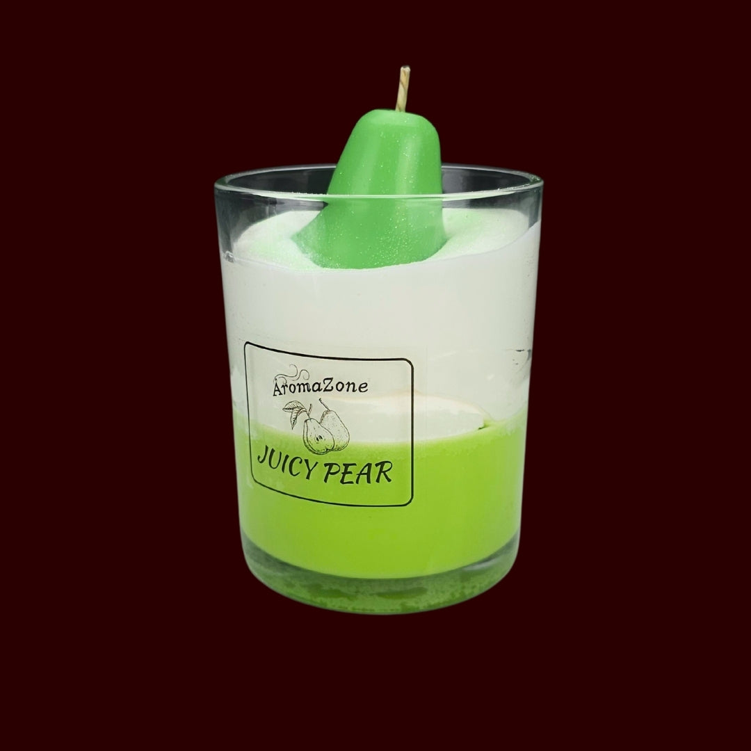 🍐JUICY PEAR🌼 Lumânare parfumată decorativă, ceară naturală handmade