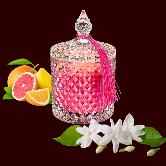 🌹ROSEWOOD🍊 Lumânare parfumată decorativă, ceară naturală handmade