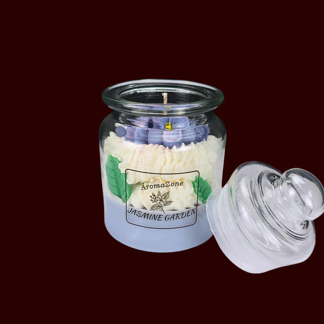 🌸JASMINE GARDEN🌿 Lumânare parfumată decorativă, ceară naturală handmade