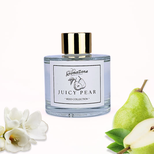 🍐JUICY PEAR🌼 Odorizant de cameră natural cu bețișoare, bază ECO-FRIENDLY, handmade - Pară, Orhidee, Paciuli