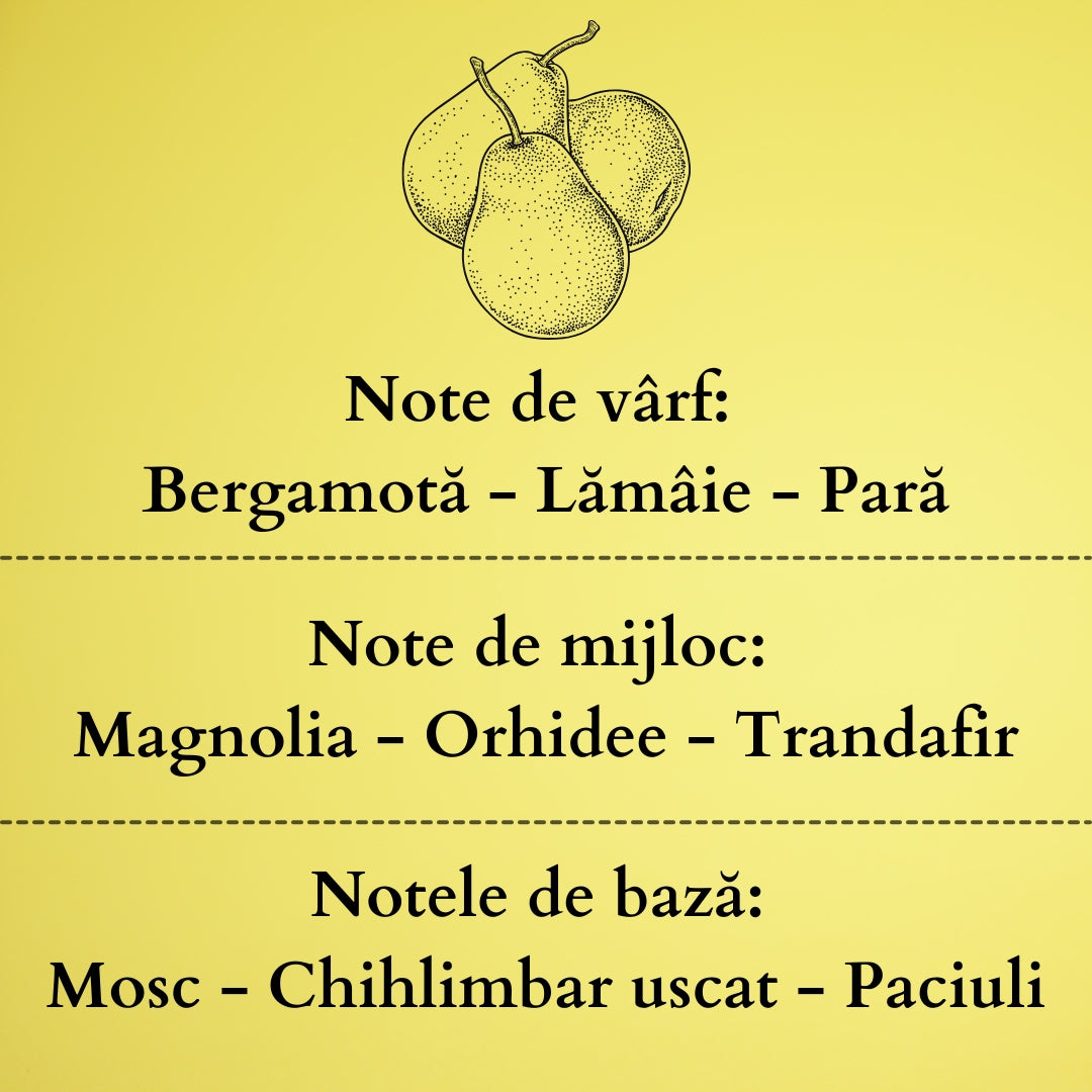 🍐JUICY PEAR🌼 Odorizant de cameră natural cu bețișoare, bază ECO-FRIENDLY, handmade - Pară, Orhidee, Paciuli