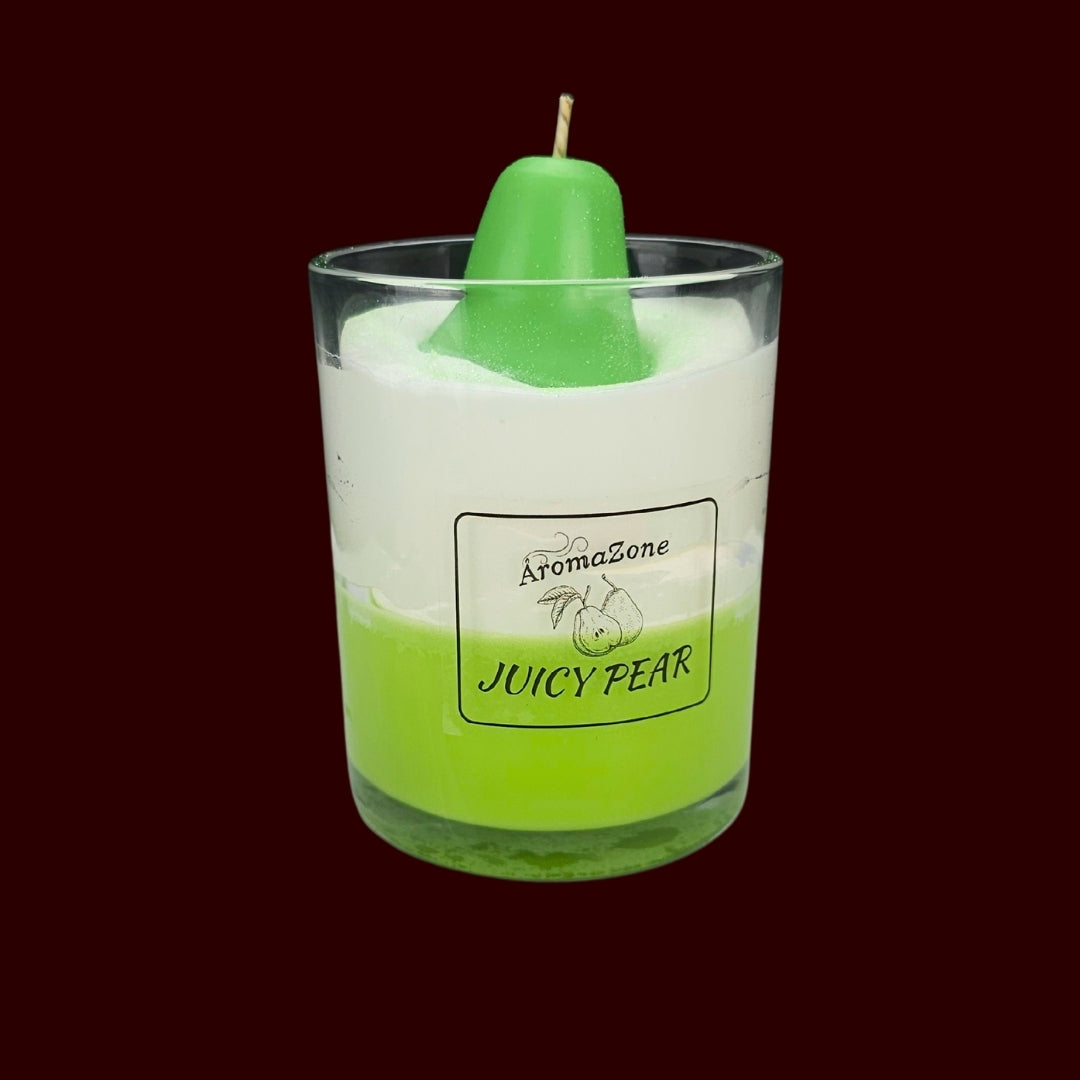 🍐JUICY PEAR🌼 Lumânare parfumată decorativă, ceară naturală handmade