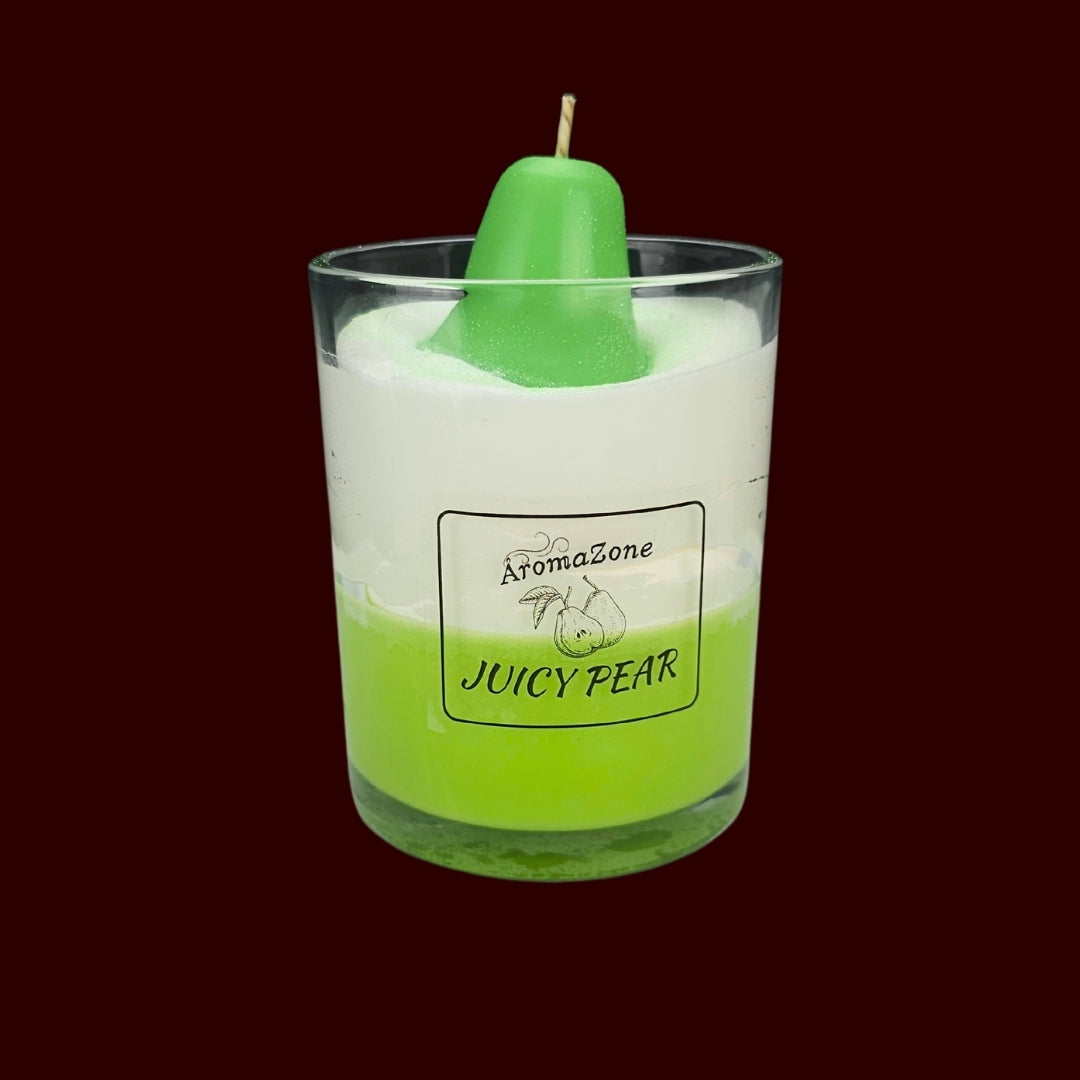 🍐JUICY PEAR🌼 Lumânare parfumată decorativă, ceară naturală handmade