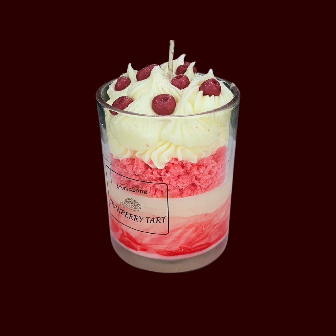 🍅CRANBERRY TART🍰 Lumânare parfumată decorativă, ceară naturală handmade