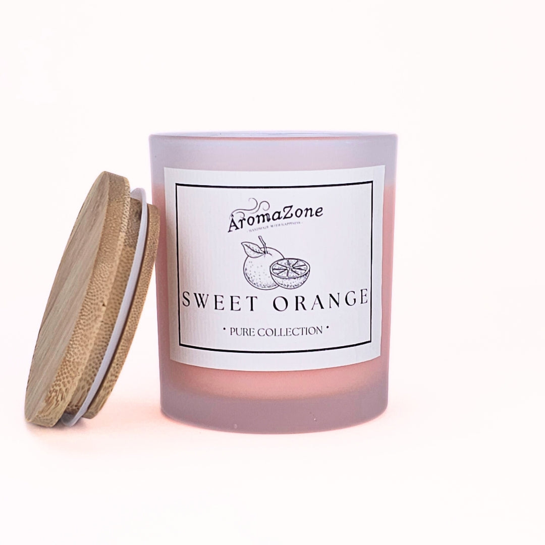 🍊SWEET ORANGE🍰 Lumânare parfumată decorativă, ceară naturală handmade - Portocale, Citrice