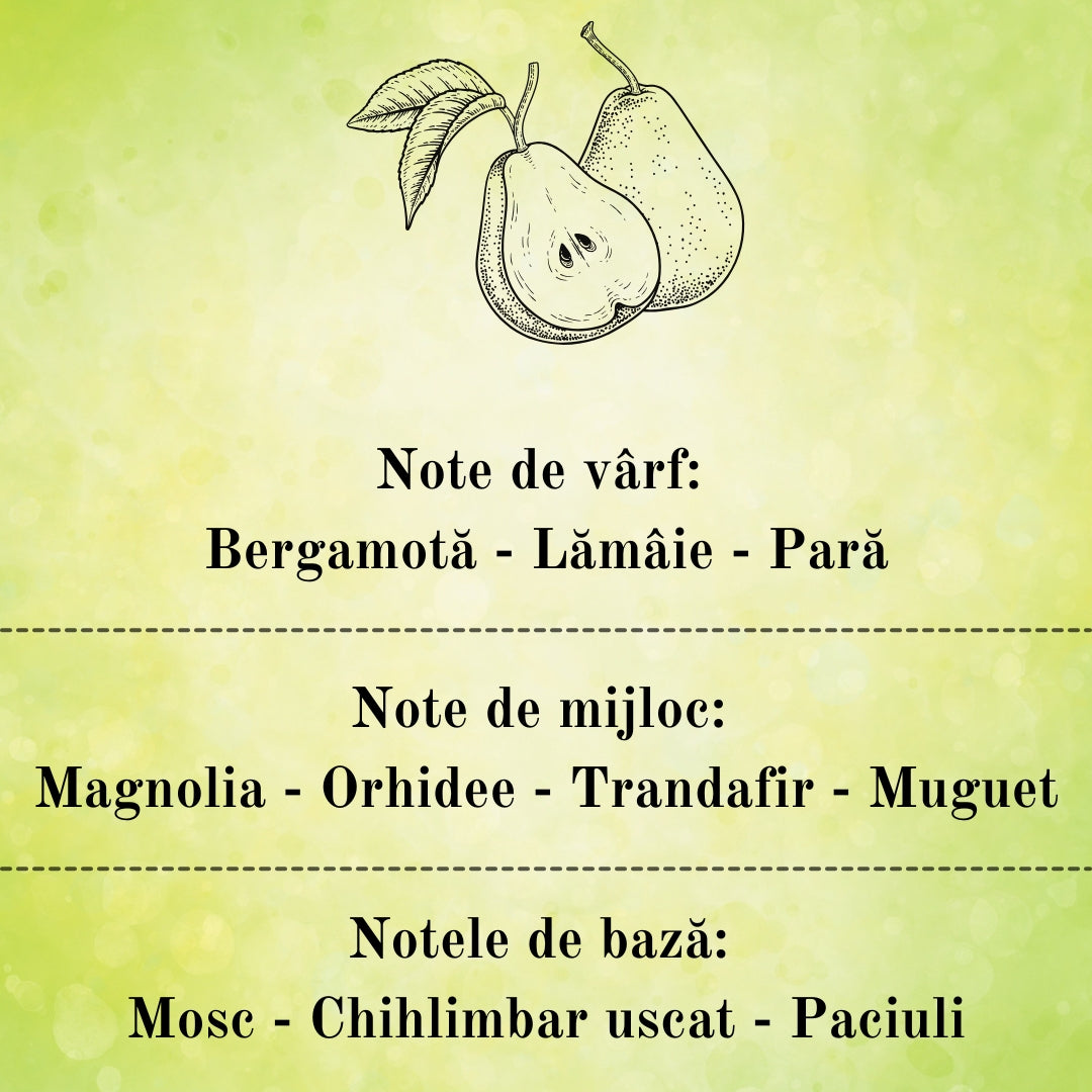 🍐JUICY PEAR🌼 Lumânare parfumată decorativă, ceară naturală handmade