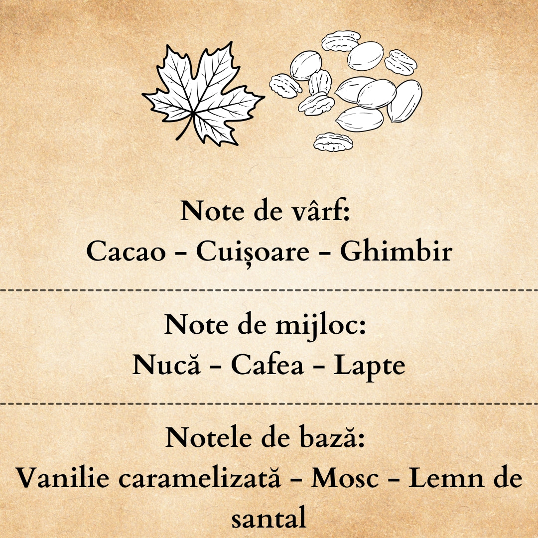 🥞MAPLE&PECAN🥜 Odorizant de cameră natural cu bețișoare, bază ECO-FRIENDLY, handmade - Vanilie, Nucă, Cacao