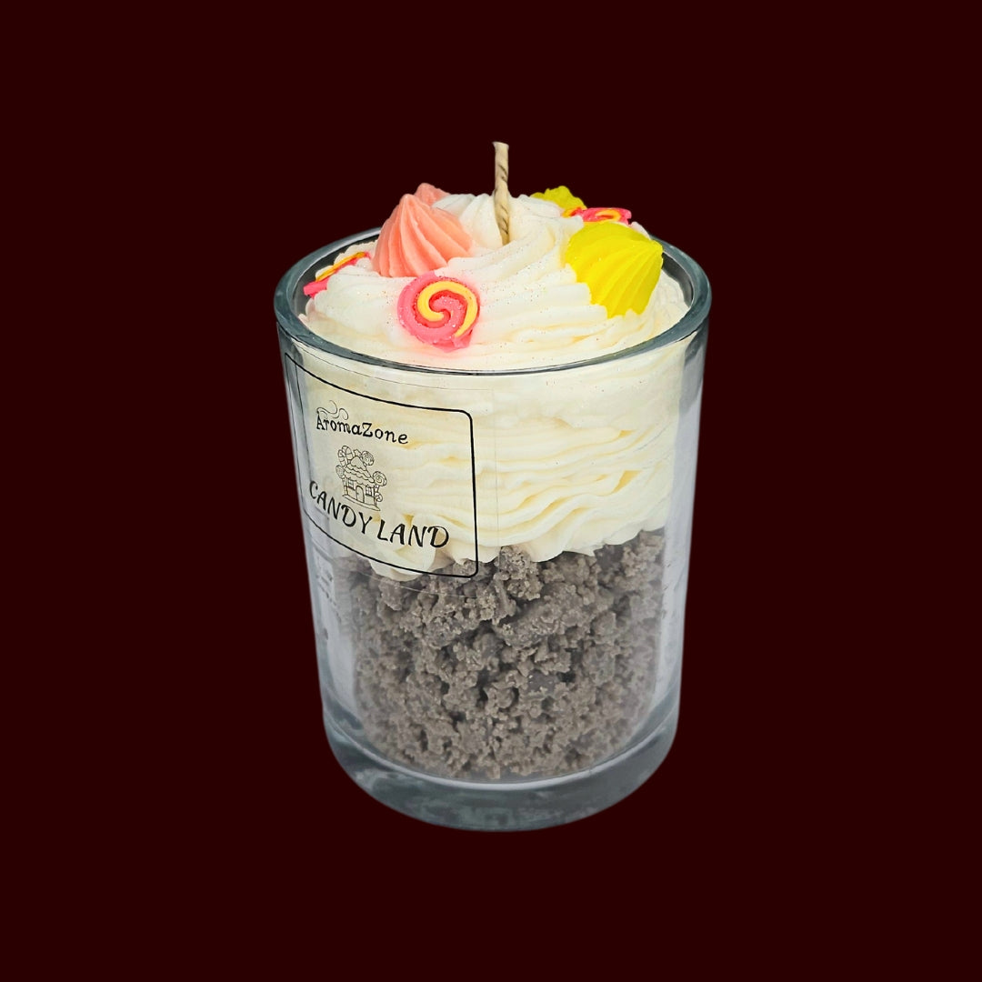 🍭CANDY LAND🍬 Lumânare parfumată decorativă, ceară naturală handmade