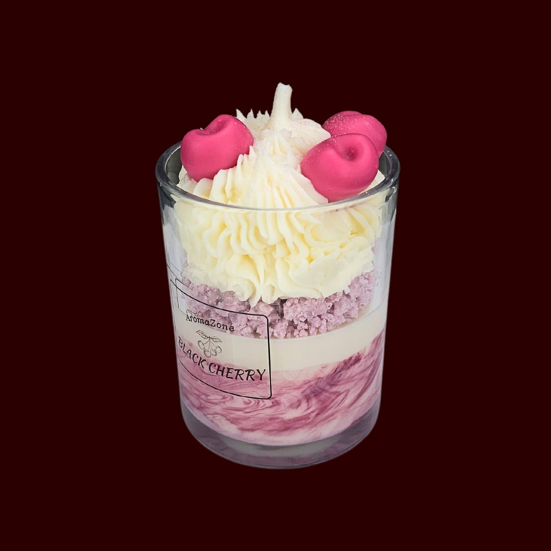🍒BLACK CHERRY❤️ Lumânare parfumată decorativă, ceară naturală handmade