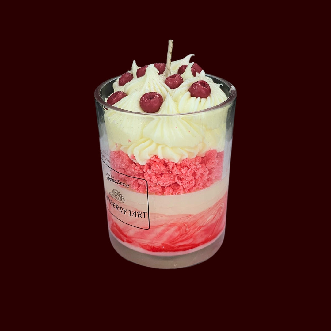 🍅CRANBERRY TART🍰 Lumânare parfumată decorativă, ceară naturală handmade