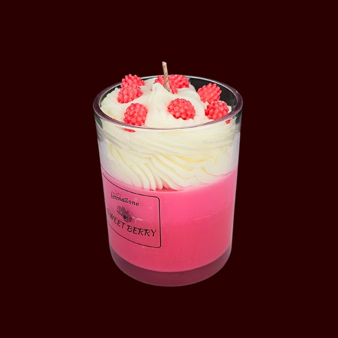 🍓SWEET BERRY❤️ Lumânare parfumată decorativă, ceară naturală handmade