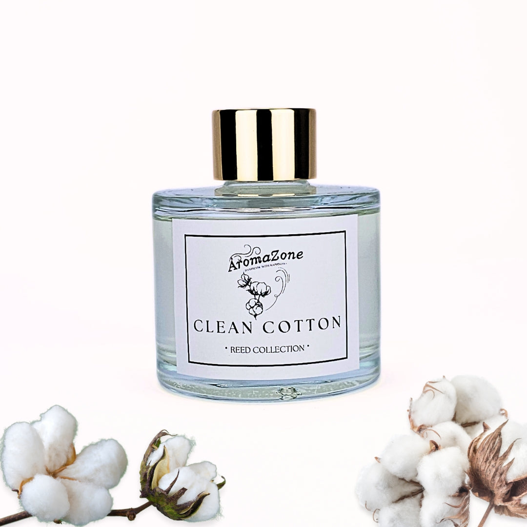 🫧CLEAN COTTON✨ Odorizant de cameră natural cu bețișoare, bază ECO-FRIENDLY, handmade - Bumbac, Iasomie, Mosc