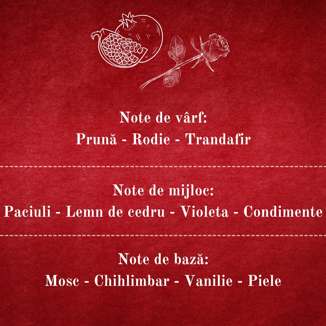 🫐ROSE GRANADA🍅 Lumânare parfumată decorativă, ceară naturală handmade