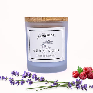 🪻AURA NOIR🍓 Lumânare parfumată decorativă, ceară naturală handmade - Lavandă, Fructe Roșii