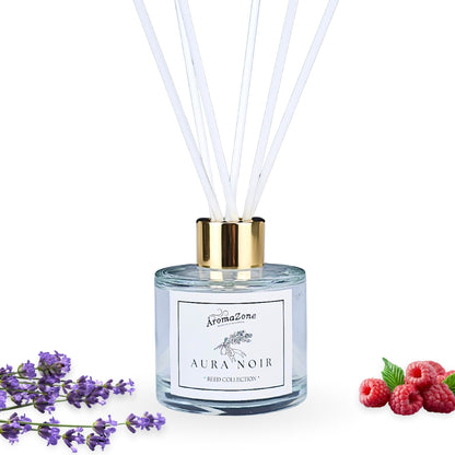 🪻AURA NOIR🍓 Odorizant de cameră natural cu bețișoare, bază ECO-FRIENDLY, handmade - Lavandă, Fructe Roșii