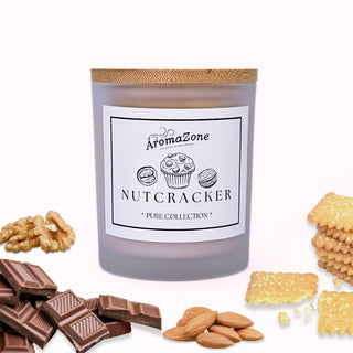 🥜NUTCRACKER🌰 Lumânare parfumată decorativă, ceară naturală handmade - Ciocolată, Fursecuri, Nuci