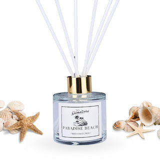 🏝️PARADISE BEACH⛱️ Odorizant de cameră natural cu bețișoare, bază ECO-FRIENDLY, handmade - Dulce, Nucă de Cocos, Aer Oceanic