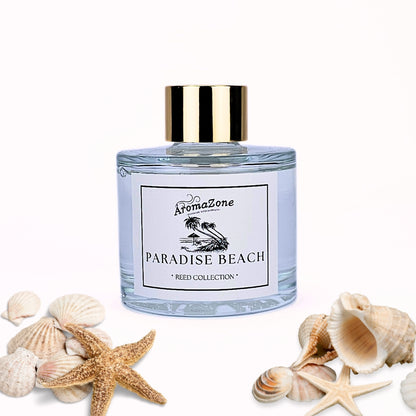 🏝️PARADISE BEACH⛱️ Odorizant de cameră natural cu bețișoare, bază ECO-FRIENDLY, handmade - Dulce, Nucă de Cocos, Aer Oceanic