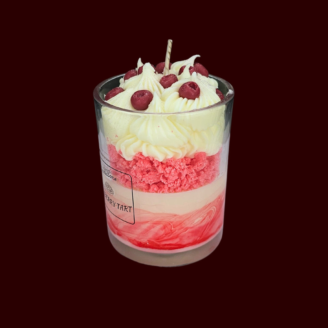 🍅CRANBERRY TART🍰 Lumânare parfumată decorativă, ceară naturală handmade