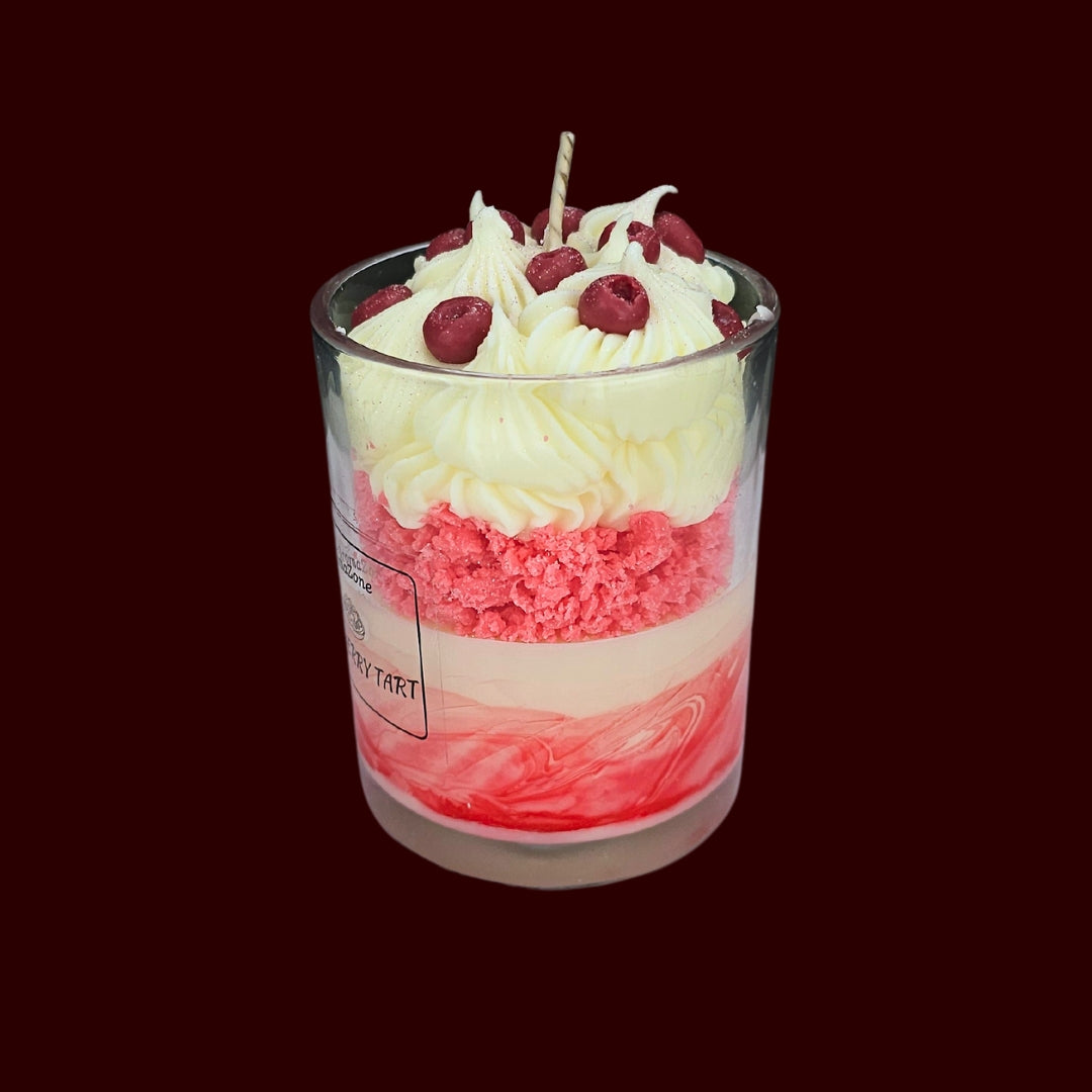 🍅CRANBERRY TART🍰 Lumânare parfumată decorativă, ceară naturală handmade