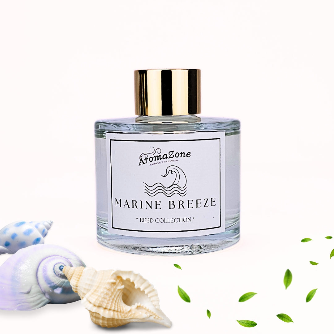 🌊MARINE BREEZE🐚 Odorizant de cameră natural cu bețișoare, bază ECO-FRIENDLY, handmade - Ozonic, Aer Curat, Briza Mării