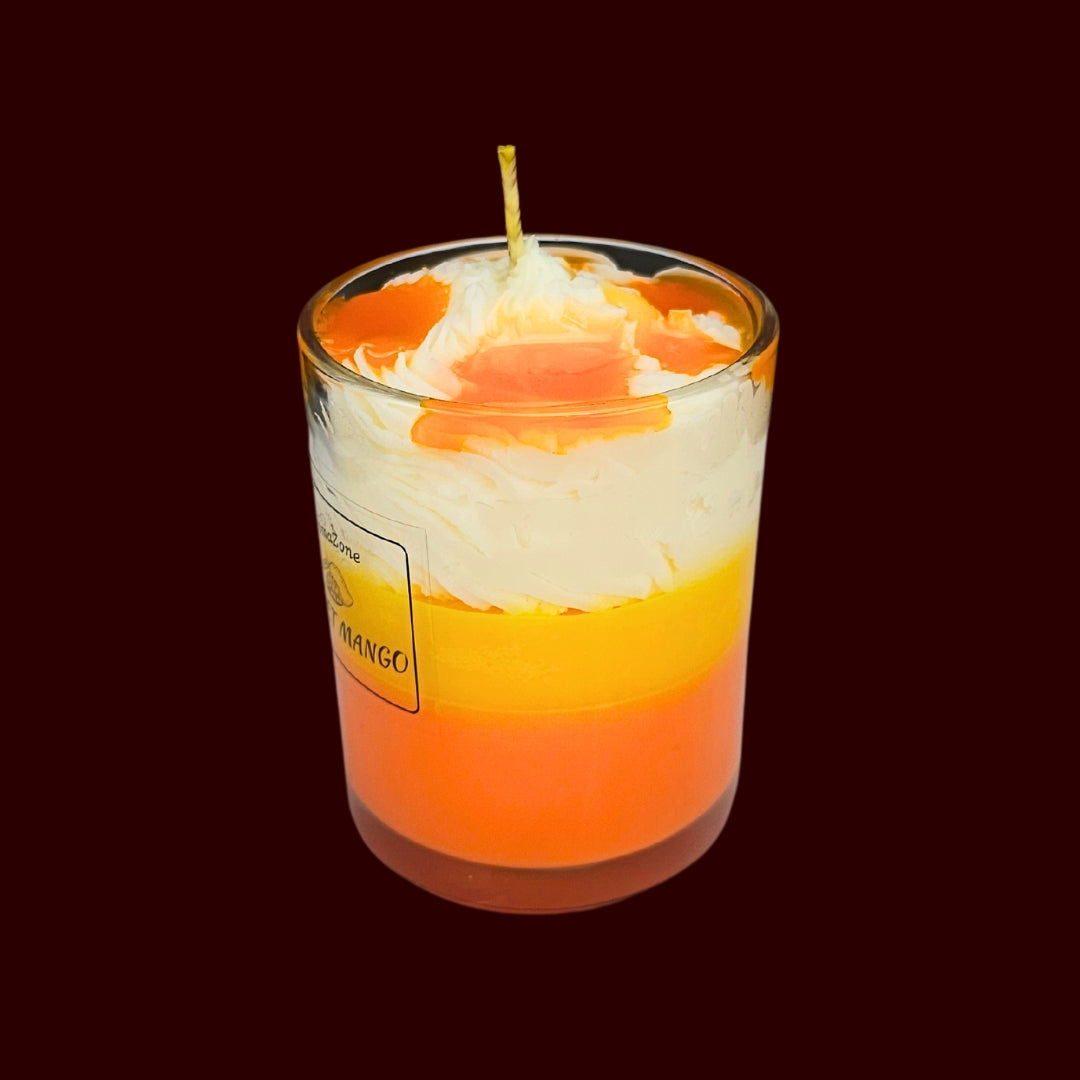🥭SWEET MANGO💛 Lumânare parfumată decorativă, ceară naturală handmade