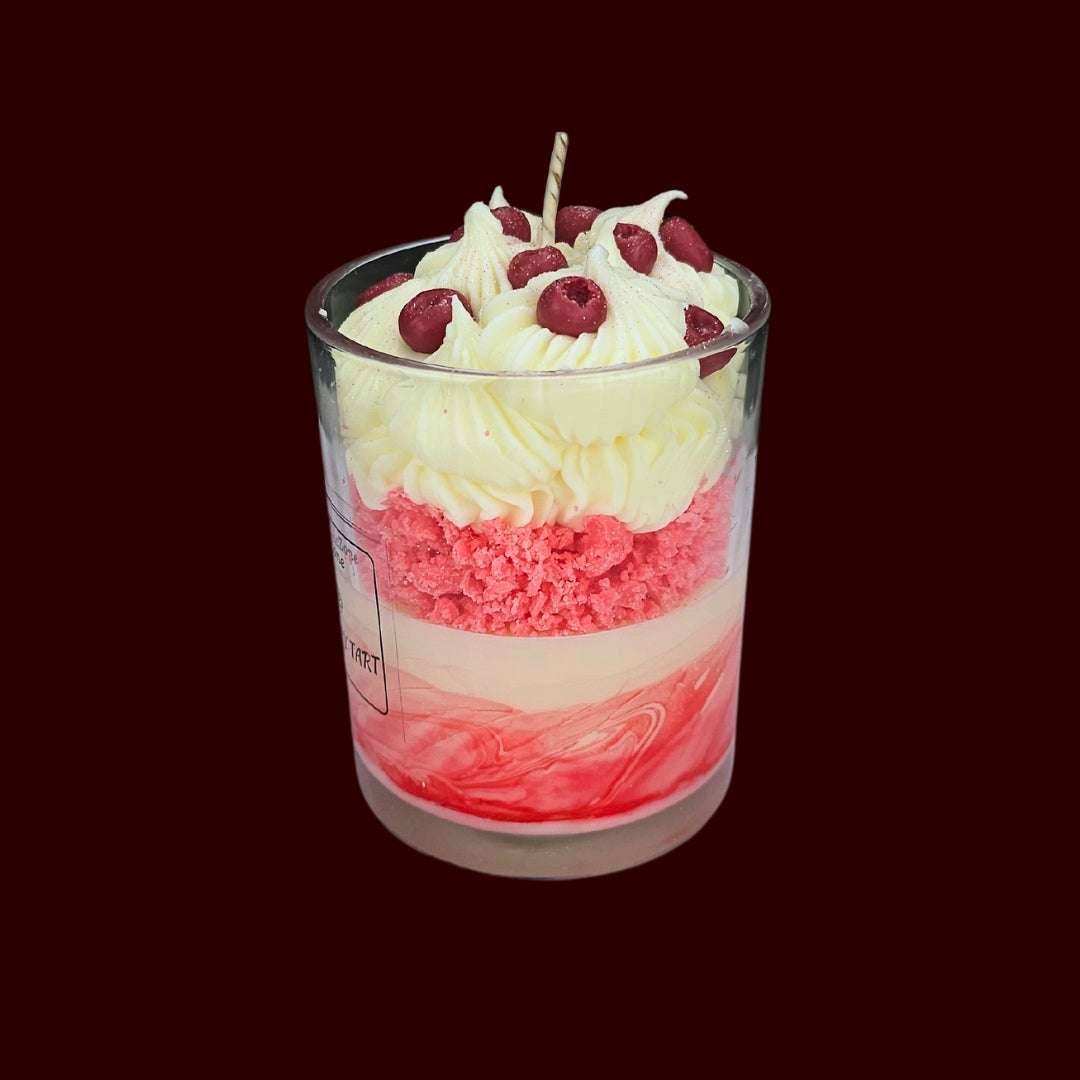 🍅CRANBERRY TART🍰 Lumânare parfumată decorativă, ceară naturală handmade