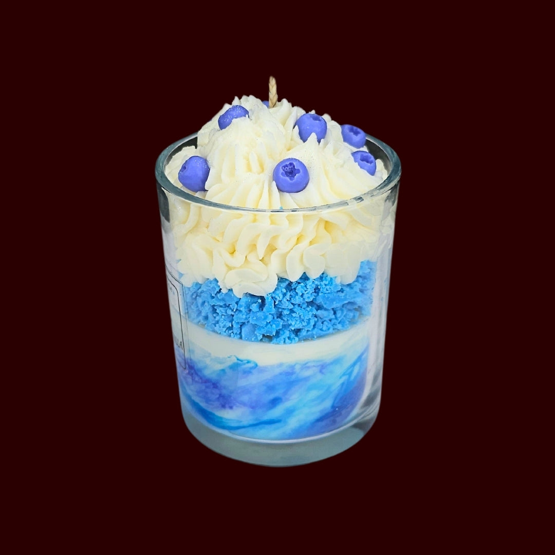 🫐BLUEBERRY VANILLA🍦 Lumânare parfumată decorativă, ceară naturală handmade