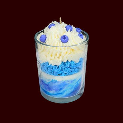 🫐BLUEBERRY VANILLA🍦 Lumânare parfumată decorativă, ceară naturală handmade