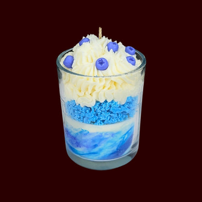 🫐BLUEBERRY VANILLA🍦 Lumânare parfumată decorativă, ceară naturală handmade