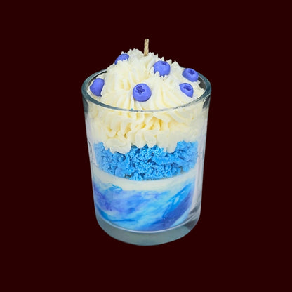 🫐BLUEBERRY VANILLA🍦 Lumânare parfumată decorativă, ceară naturală handmade