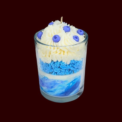 🫐BLUEBERRY VANILLA🍦 Lumânare parfumată decorativă, ceară naturală handmade