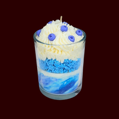 🫐BLUEBERRY VANILLA🍦 Lumânare parfumată decorativă, ceară naturală handmade
