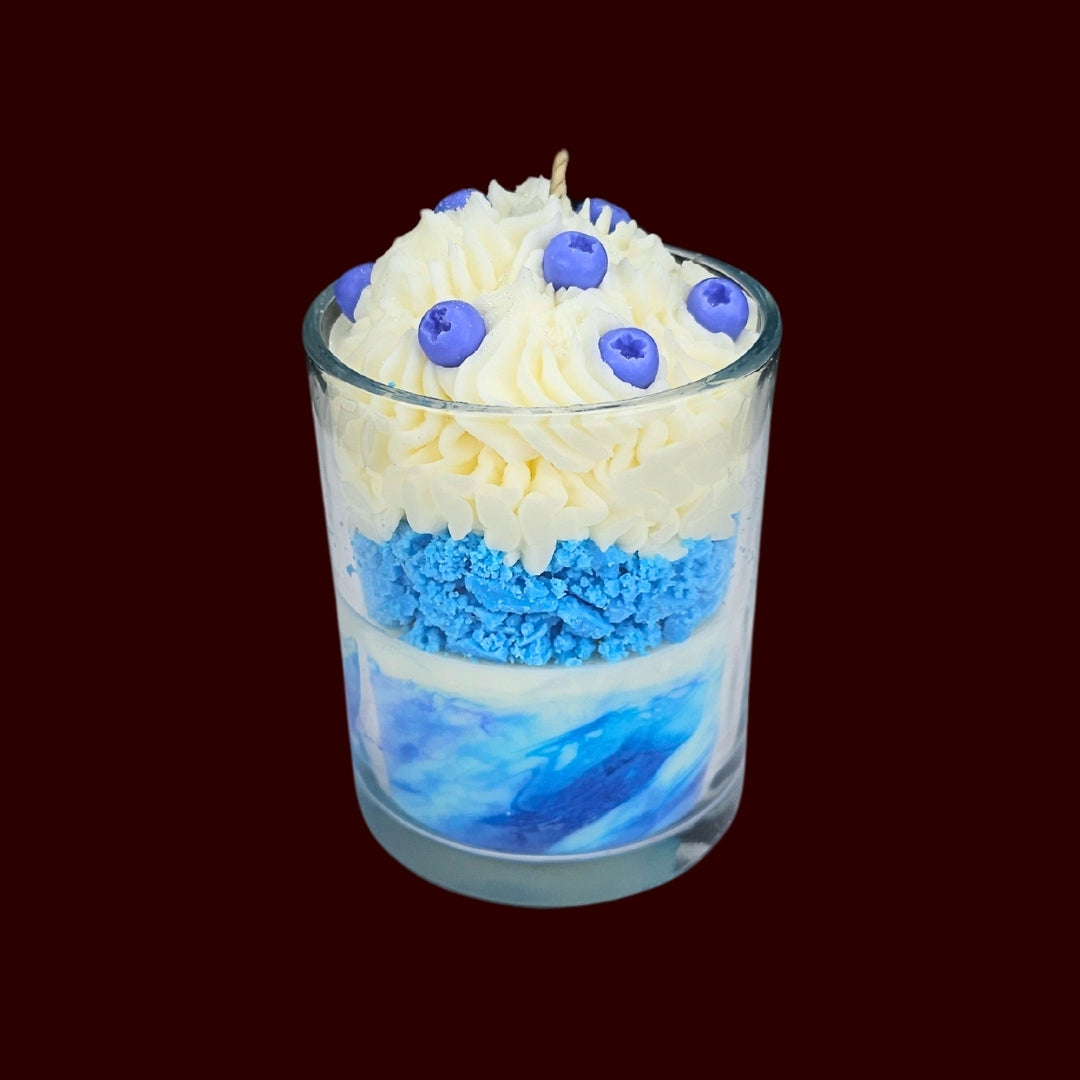 🫐BLUEBERRY VANILLA🍦 Lumânare parfumată decorativă, ceară naturală handmade