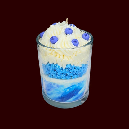 🫐BLUEBERRY VANILLA🍦 Lumânare parfumată decorativă, ceară naturală handmade